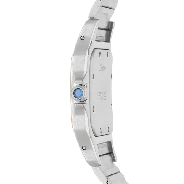 Reloj Cartier para caballero/unisex modelo Santos Galbée vistas en oro amarillo 18 kilates.