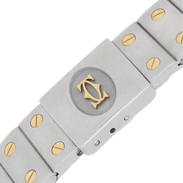 Reloj Cartier para caballero/unisex modelo Santos Galbée vistas en oro amarillo 18 kilates.