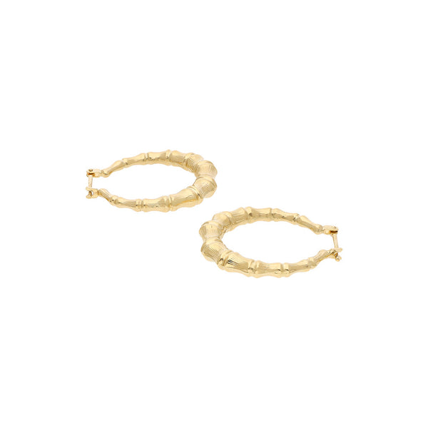 Arracadas barrocas en oro amarillo 14 kilates.