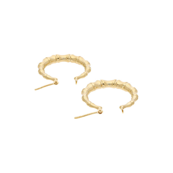 Arracadas barrocas en oro amarillo 14 kilates.