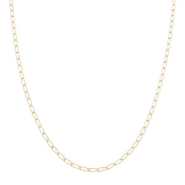 Collar eslabón encontrado en oro amarillo 14 kilates.