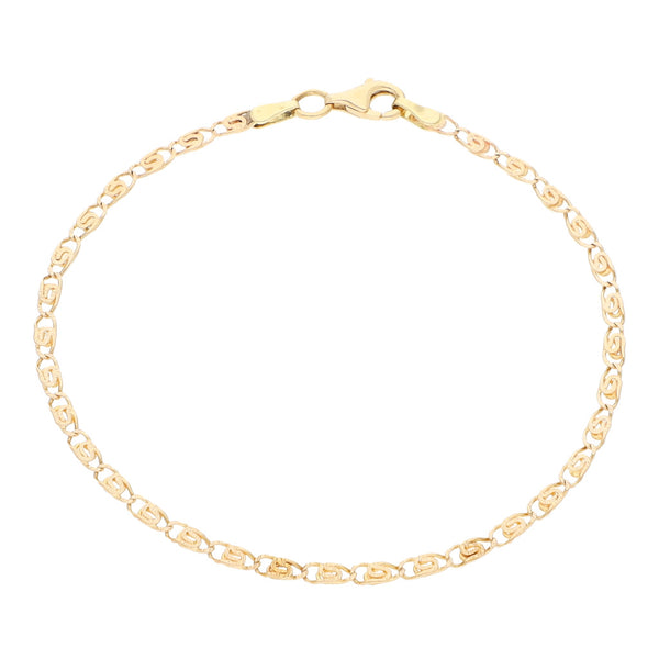 Pulsera nudo egipcio en oro rosa 14 kilates.
