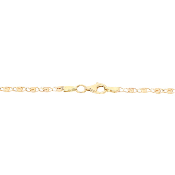 Pulsera nudo egipcio en oro rosa 14 kilates.