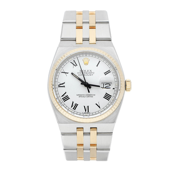 Reloj Rolex para caballero modelo Oyster Perpetual DateJust vistas oro amarillo 18 kilates.