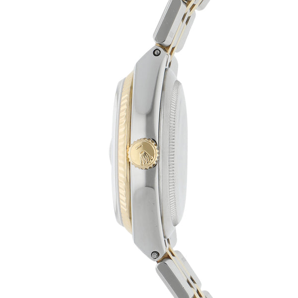 Reloj Rolex para caballero modelo Oyster Perpetual DateJust vistas oro amarillo 18 kilates.