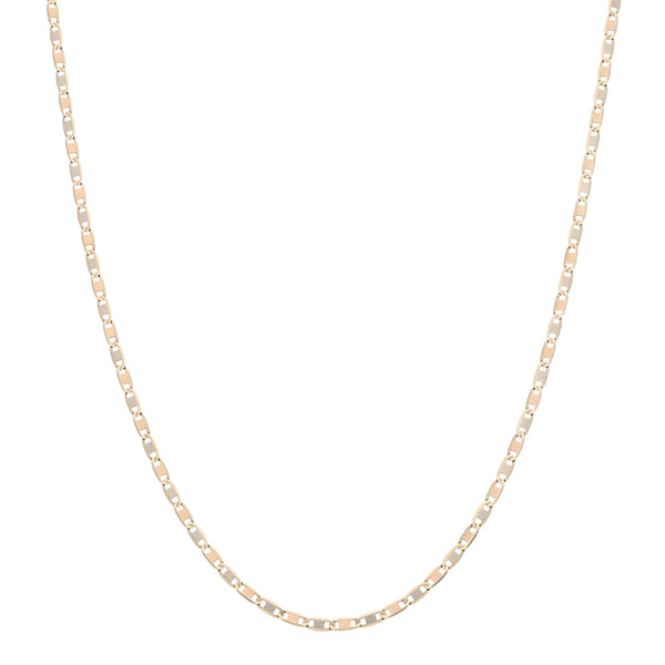 Collar eslabón nudo marino en oro amarillo 14 kilates.