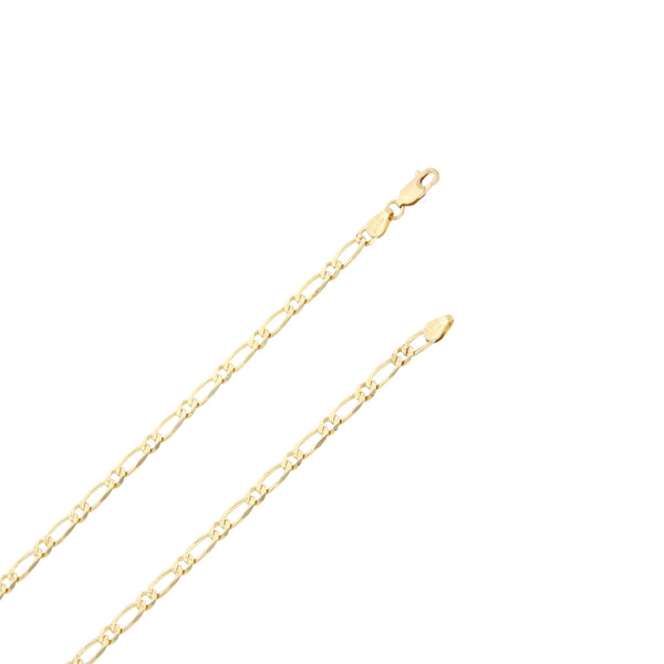 Collar eslabón uno por uno en oro amarillo 14 kilates.