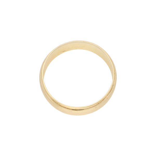 Argolla diseño especial en oro amarillo 14 kilates.