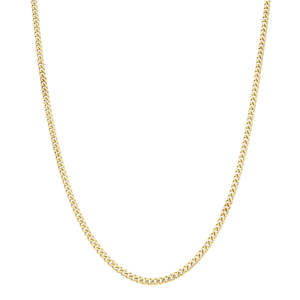 Collar eslabón encontrado en oro amarillo 14 kilates.