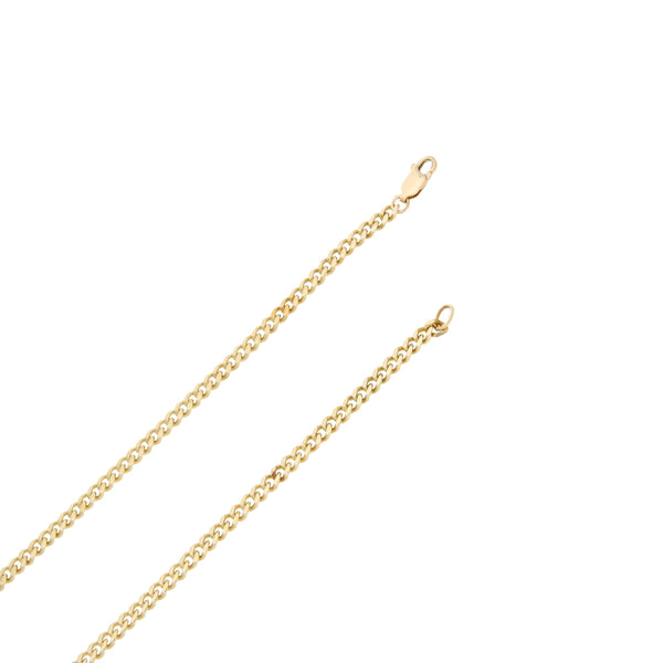 Collar eslabón encontrado en oro amarillo 14 kilates.