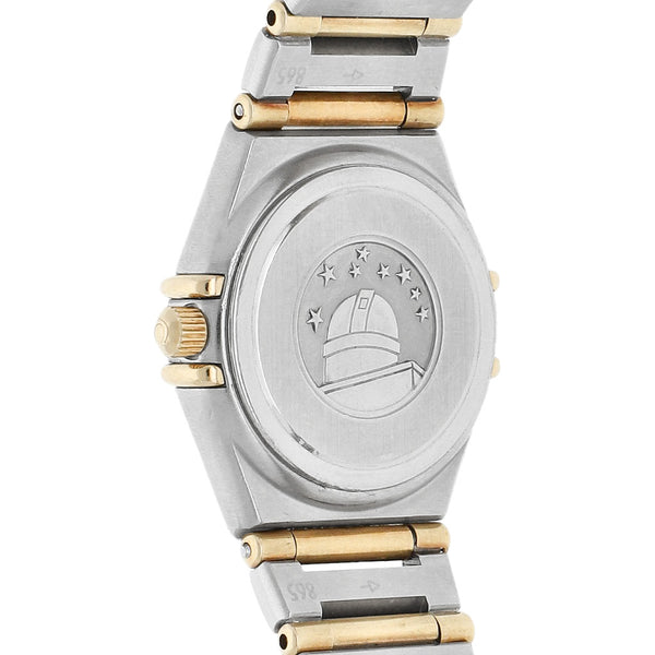 Reloj Omega para dama modelo Constellation vistas en oro amarillo 18 kilates.