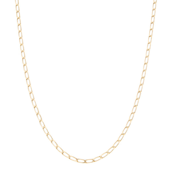 Collar eslabón encontrado en oro amarillo 14 kilates.