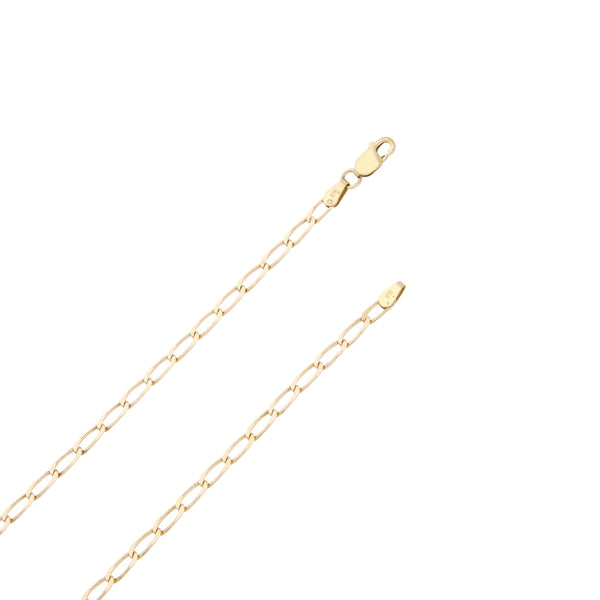 Collar eslabón encontrado en oro amarillo 14 kilates.