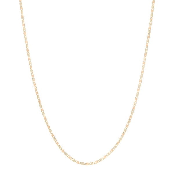 Collar eslabón nudo marino en oro amarillo 14 kilates.
