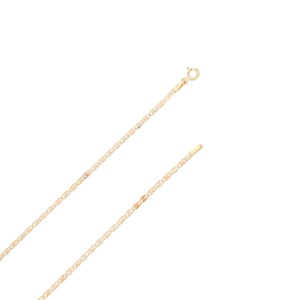 Collar eslabón nudo marino en oro amarillo 14 kilates.