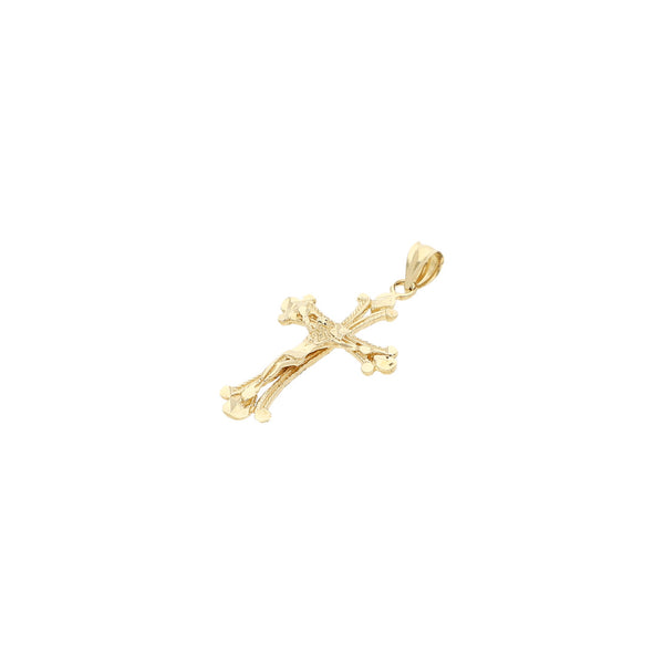 Crucifijo calado en oro amarillo 14 kilates.