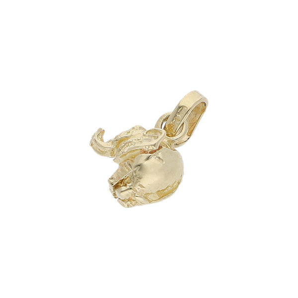 Dije diseño especial motivo elefante en oro amarillo 14 kilates.