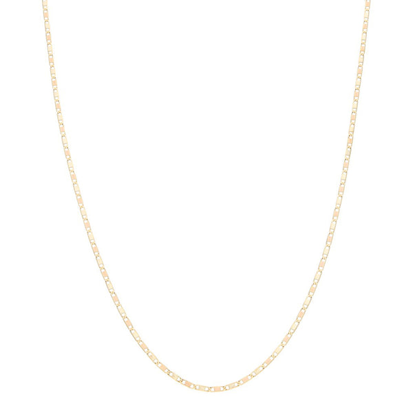 Collar eslabón nudo marino en oro amarillo 14 kilates.