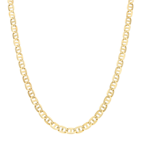 Collar eslabón nudo marino en oro amarillo 14 kilates.