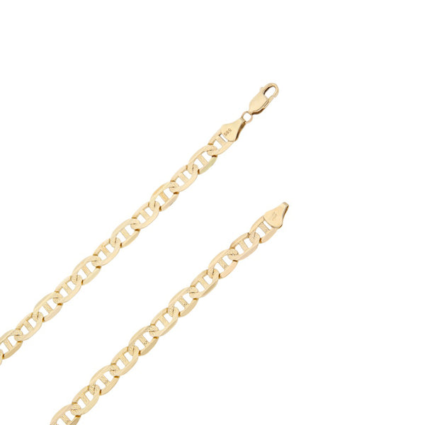 Collar eslabón nudo marino en oro amarillo 14 kilates.