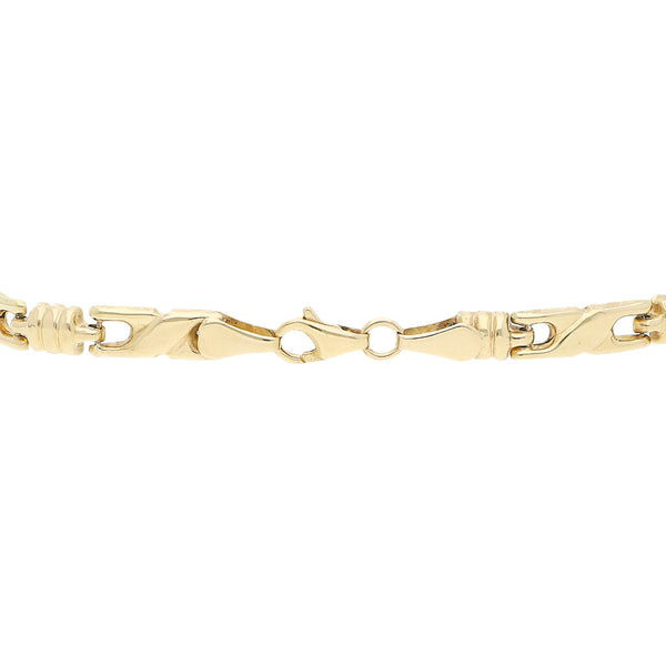 Pulsera eslabón articulado en oro amarillo 14 kilates.