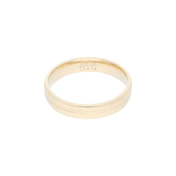 Argolla diseño especial en oro amarillo 14 kilates.