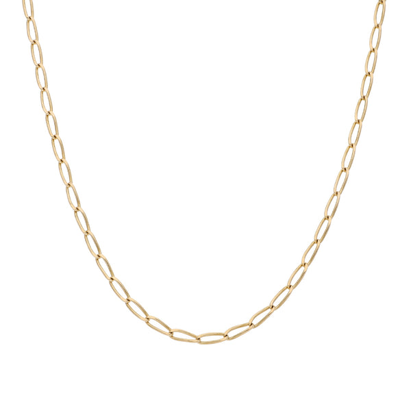Collar eslabón encontrado en oro amarillo 14 kilates.