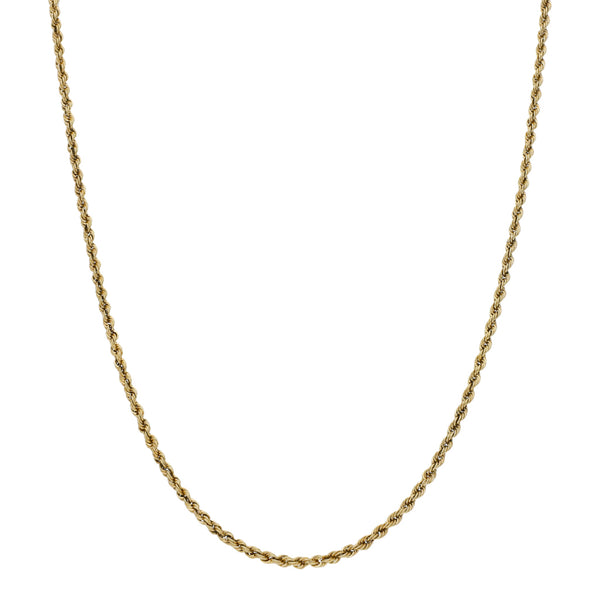 Collar eslabón torzal en oro amarillo 12 kilates.