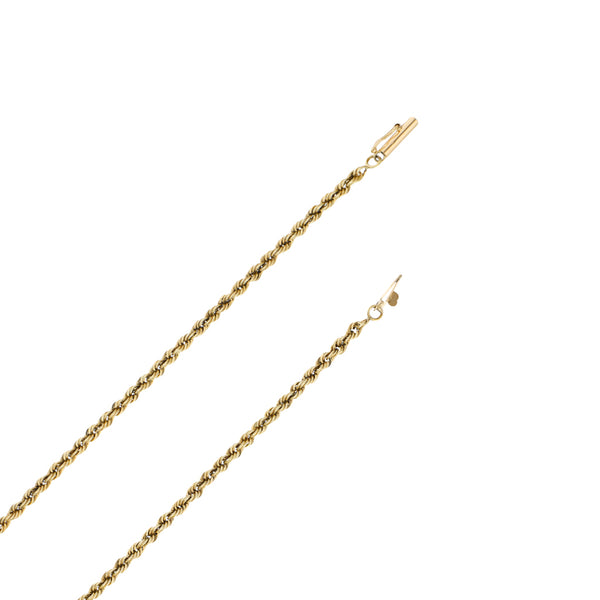 Collar eslabón torzal en oro amarillo 12 kilates.
