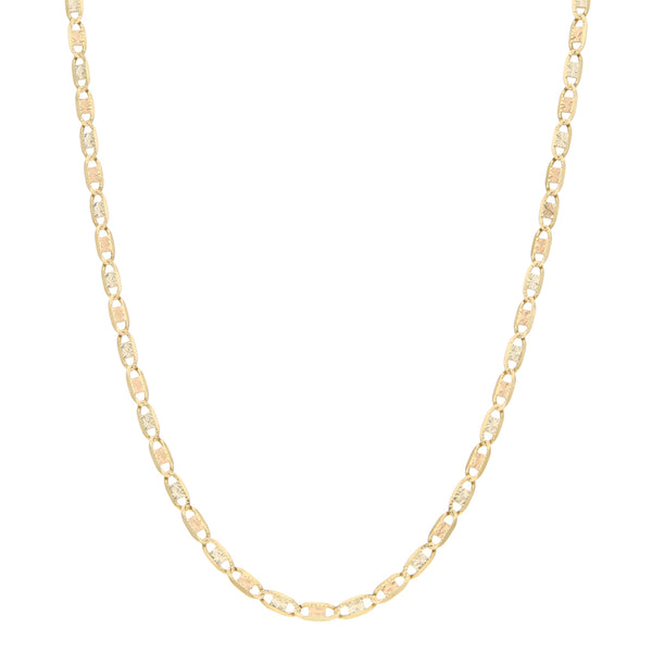 Collar eslabón nudo marino en oro amarillo 14 kilates.