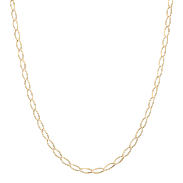 Collar eslabón encontrado en oro amarillo 14 kilates.