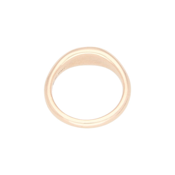 Anillo tipo sello firma Tiffany & Co. en oro rosa 18 kilates.