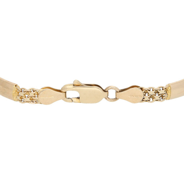 Pulsera eslabón articulado en oro amarillo 14 kilates.