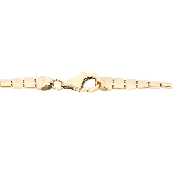 Pulsera eslabón articulado en oro amarillo 14 kilates.