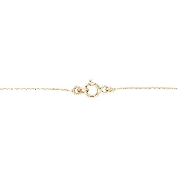 Pulsera tipo rosario eslabón laminado con cuentas caladas en oro tres tonos 14 kilates.