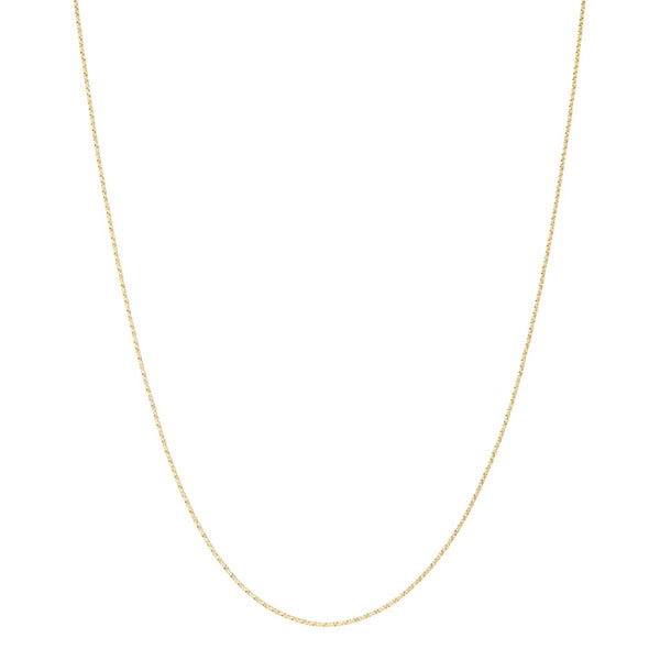 Collar eslabón cruzado en oro amarillo 14 kilates.