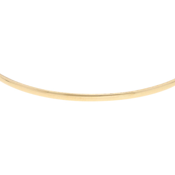 Pulsera de arillo lisa en oro amarillo 14 kilates.
