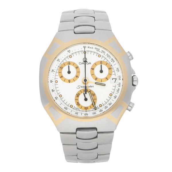 Reloj Omega para caballero modelo Seamaster Polaris vistas en oro amarillo 18 kilates.