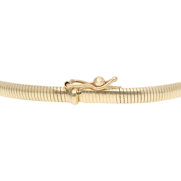 Pulsera eslabón panza de víbora en oro amarillo 14 kilates.