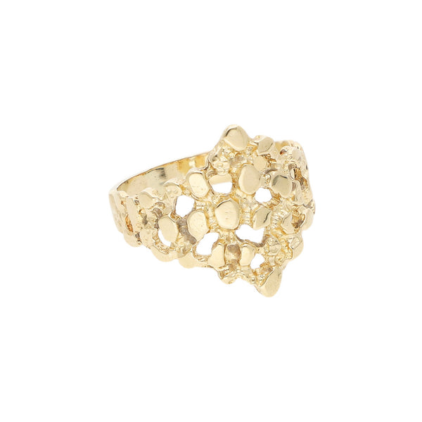 Anillo calado en oro amarillo 12 kilates.