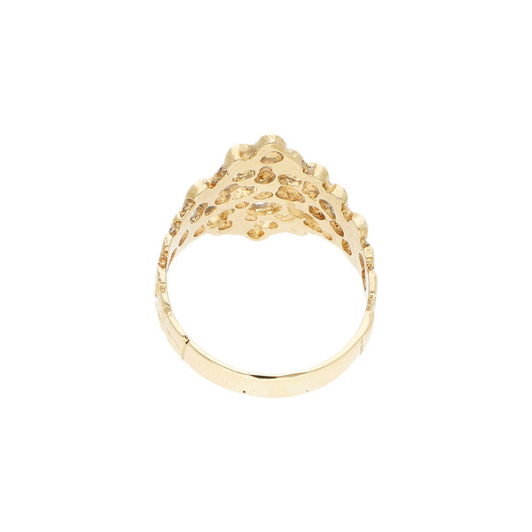 Anillo calado en oro amarillo 12 kilates.