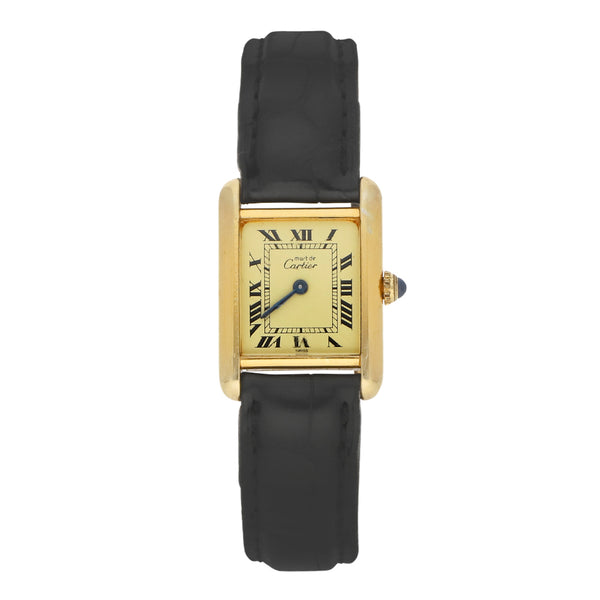 Reloj Cartier para dama modelo Tank Quartz.