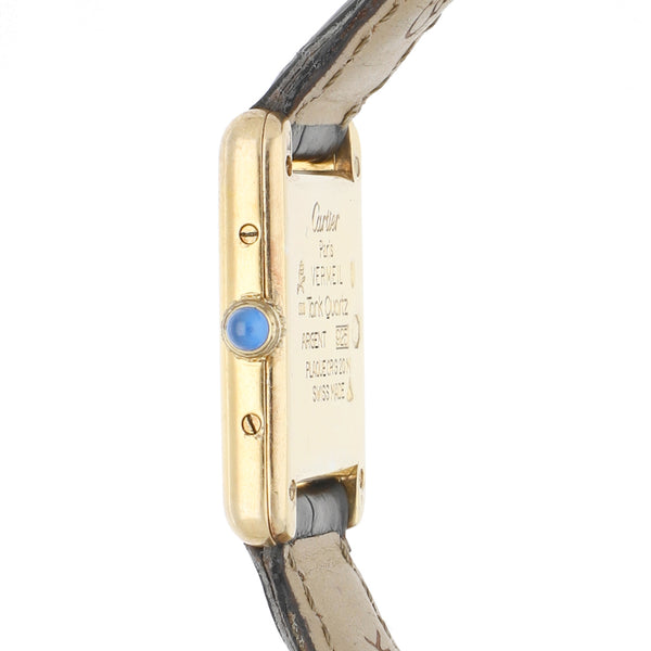 Reloj Cartier para dama modelo Tank Quartz.