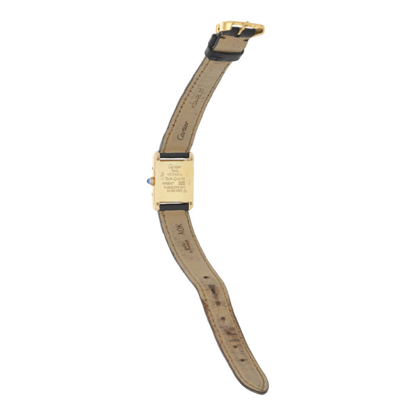 Reloj Cartier para dama modelo Tank Quartz.