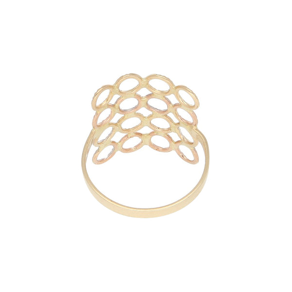 Anillo calado en oro amarillo 12 kilates.