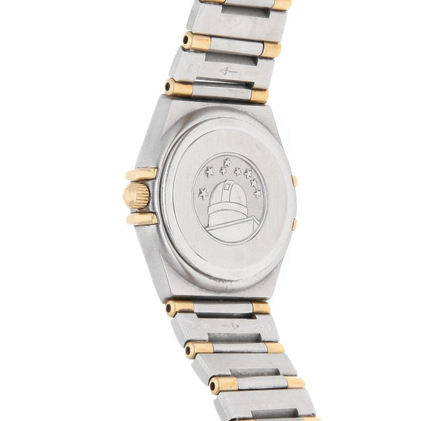 Reloj Omega para dama modelo Constellation vistas en oro amarillo 18 kilates.