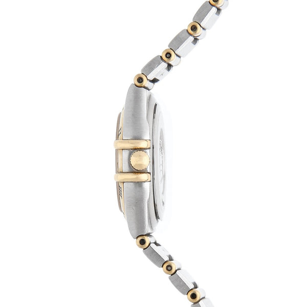 Reloj Omega para dama modelo Constellation vistas en oro amarillo 18 kilates.