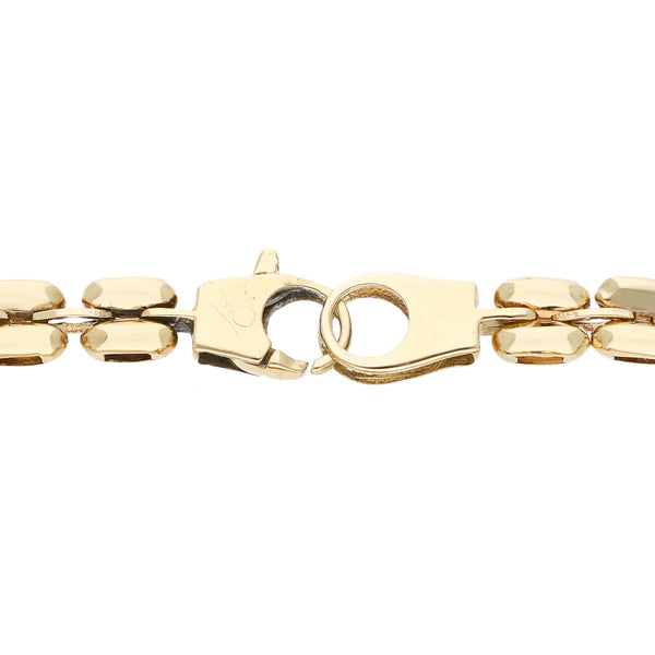 Pulsera eslabón articulado en oro amarillo 14 kilates.