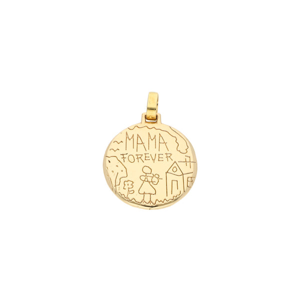 Dije diseño especial firma Tous en oro rosa 18 kilates.