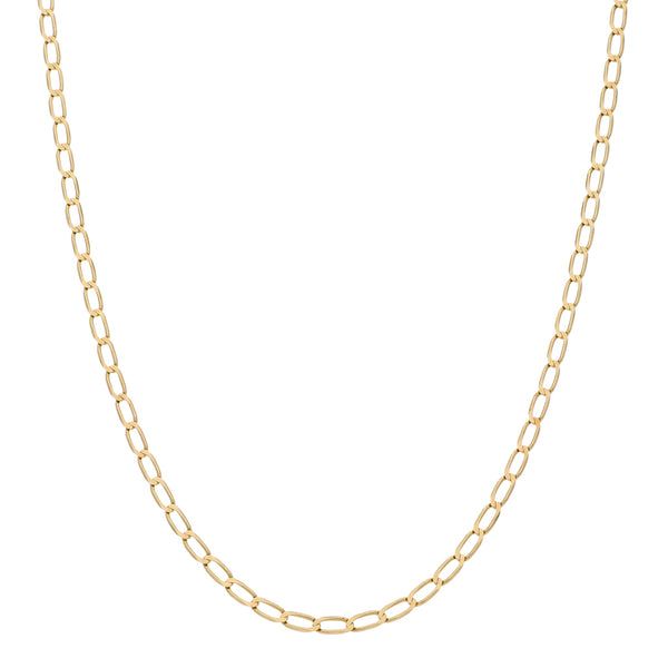 Collar eslabón encontrado en oro amarillo 14 kilates.